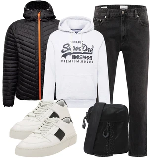 90er Outfit mit Dunkelgrau/Schwarz/Hellgrau/Grau Hose Große Größe/Cropped Jeans/Dad Jeans/Mom Jean/Damen 7/8-Länge Jeans/Girlfriend Jeans/Tapered-Jeans/Jeans mit Schlitz/Straight Leg Jean/Slim Fit Jeans Calvin Klein Jeans "Freizeit Outfit"Look: Uni, Lack, Dad, Coole, 90er, Vintage, Retro, Classic, 50er Jahre