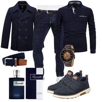 Winter Outfits Golf mit Mischfarben/Schwarz APAELEA "Freizeit Outfit"Look: Golf, Arbeits, Freizeit