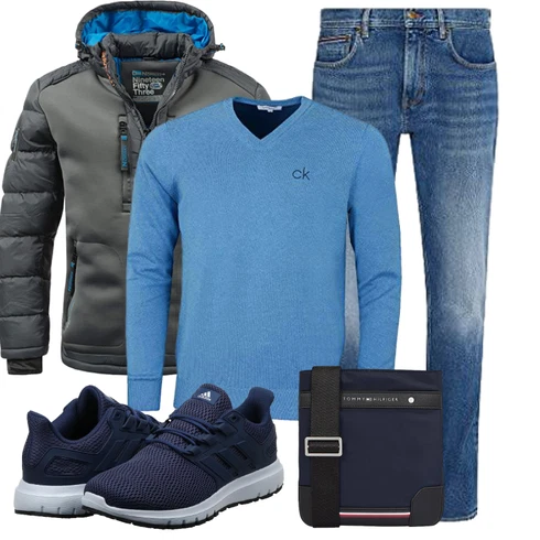Grau/DunkelBlau/Dunkelgrau/Blau/Dunkelgrün Skijacke/Thermojacke/Kunstfaserjacke/Außergewöhnliche Jacke/Trachtenstrickjacke/Hybridjacke/Outdoorjacke/Puffer Jacke/Kapuzenjacke/Isolationsjacke/Winterjacke Geographical Norway kombinieren