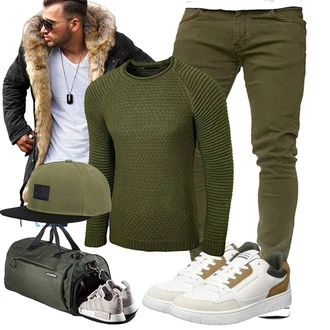 Winter Outfits Petite mit Schwarz Fitgriff "Freizeit Outfit"