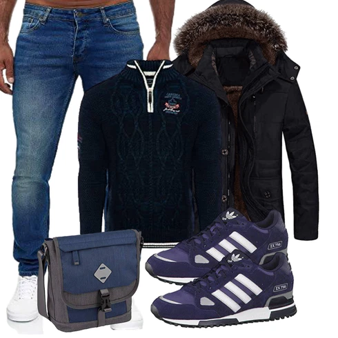 Lang Schwarz Übergangsjacke Herbstjacke/Kapuzenjacke/Parka-übergangsjacke/Wachsjacke/Winter Parka/Winterjacke FTCayanz kombinieren mit Schwarz Übergangsjacke Herbstjacke/Kapuzenjacke/Parka-übergangsjacke/Wachsjacke/Winter Parka/Winterjacke FTCayanz