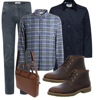 Stiefel Outfits mit Weiß Jeans Brax, Weiß Selected "Freizeit Outfit"