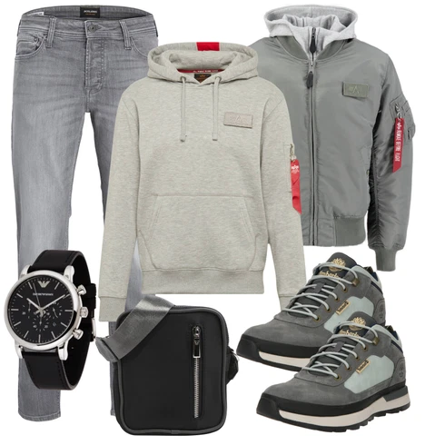 HellGrau/Grau Straight Leg Jean/Slim Fit Jeans/Tapered-Jeans/Regular-Fit Jeans/Damen 7/8-Länge Jeans/Low Rise Jean/Sportschuhe/Girlfriend Jeans/Winterjacke/Leder Schuhe/Formelles Hemd Jack & Jones kombinieren