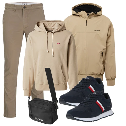 7/8-lang Khaki Hose Große Größe/Slim Hose/Twill Hose/Skinny Hose Jack & Jones kombinieren
