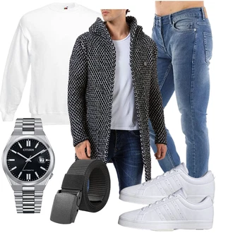 Outfit mit Weiß Unkategorisiert Fruit Of The Loom "Freizeit Outfit"