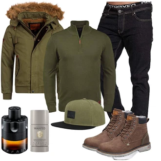 Winter Outfits Feine mit Schwarz Blend "Freizeit Outfit"Look: Büro, Sportlich, Feine