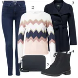 Black Outfits Dolg rokav za dame image