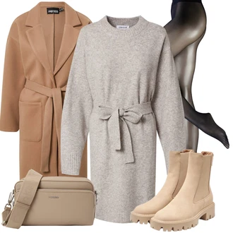 ľahký Outfit sa Bež/Kaki/Smeđa Chelsea Gležnjača/Kožna Jakna/ljetna gležnjača Only "Jesenski outfiti"