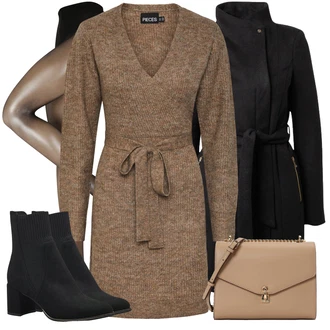 Outfit sa Smeđa/Siva/Kaki/Bež Nekategorizirano/Pletenina Pieces "Jesenski Outfiti"