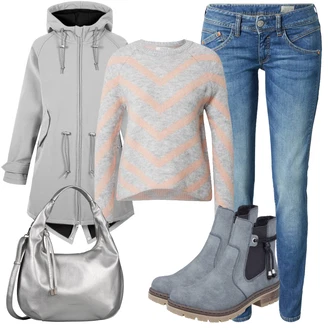teplý Outfit sa Siva/Tamnoplava/Plava Gumena Gležnjača/Zimska gležnjača/Podstavljena Gležnjača/Chelsea Gležnjača/Kožna Jakna/ljetna gležnjača/Ravna Gležnjača Rieker "Jesenski Outfiti"