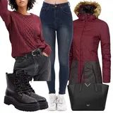 Ležérní červené outfity image