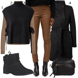 Booties outfits mit Rdeča Object "Obleka za jesen"