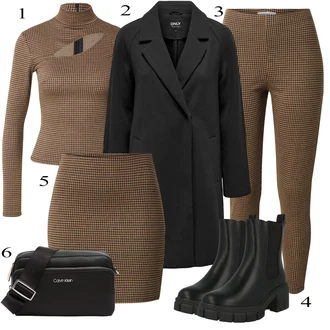 outfit mit Prehodni Plašč Only "Obleka za jesen"