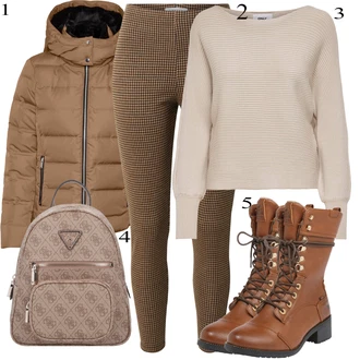 Plaid pants outfits "Obleka za jesen"