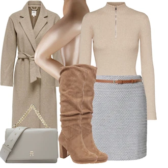 Outfit sa Siva/Smeđa/Bež/Kaki Vuneni Kaput/Midi Kaput/Dugi kaput/Kaput od Kašmira/loden kaput/Dugi Kaput/Zimski Kaput Vuneni kaput Only "Jesenski outfiti"