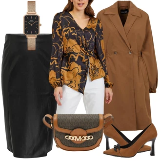 Outfit s Červená michael kors "Módní zimní outfit"