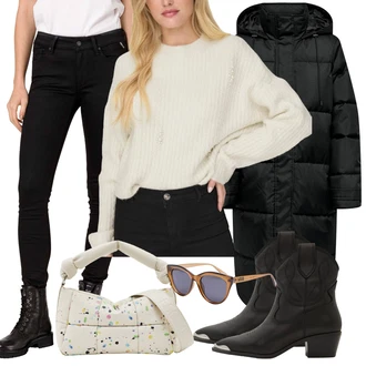 Outfit s Černá Replay "Nonšalantní look pro volný čas"