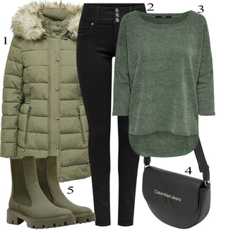 Outfits with cloth trousers "Obleka za prosti čas"