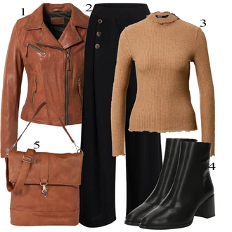 Jesenske Outfiti Polnejša mit Rjava/Oranžna Plašč Oakwood "Popoln za jesen"