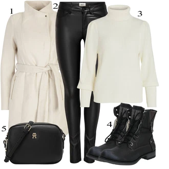 Leather pants outfits "Zimski outfit"