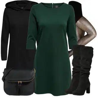 Outfit s Černá Přechodový Kabát/Softshellový Kabát/Kabát s Kapucí/Lodenový kabát/Scuba Kabát Only "Zimní outfity"