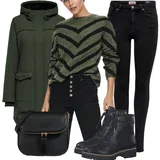 Outfity se Zelenou Parkou a Přechodovými Bundami image