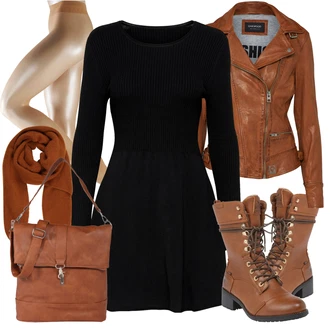 Outfity pro zábavu Safari s Hnědá/Béžová Obchodní Taška/Taška/Taška Na Notebook/Taška na Macbook/Taška Na Notebook/Kancelářská Taška/Brašna/Sportovní Taška Přes Rameno About You "Outfit na podzim"Look: Boho, Cool, Krásný, Safari, Western