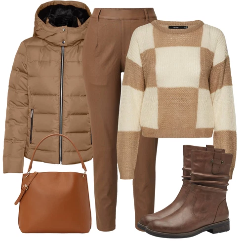 Kombinace Hnědá/Khaki/Béžová Skinny Kalhoty/Tregíny/Legíny Kožený Vzhled/Kalhoty z Umělé Kůže/Úzká Kalhoty/Kalhoty se Štěrbinou/Kalhoty s nášivkou uprostřed/Kožený legíny/Kožená Kalhoty Object