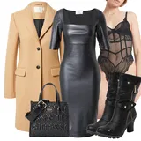 Šaty s Mokrým Vzhledem Outfity image