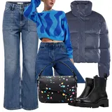 Gumové Kotníkové Boty z Pravé Kůže Outfity image