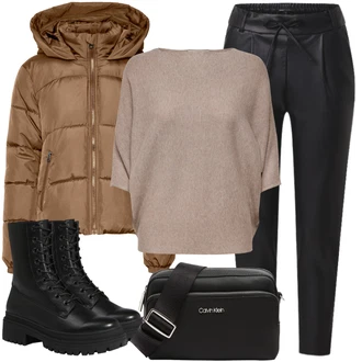 Lesk Outfit s Černá/Bílá/Oranžová/Zelená/Hnědá Kožená Kalhoty/Legíny Kožený Vzhled/Tregíny/Jeggings/Kožený Legíny/Kalhoty z Umělé Kůže/Skinny Kalhoty Only "Outfit na podzim"