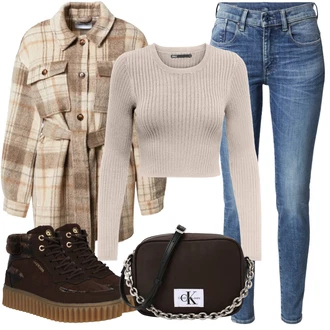 Outfit s Modrá/Světle modrá Kožená bunda/High Waist Džínové Kalhoty/Džíny s Rozparkem/Džín s Nízkým Pasem/Džíny s Nízkým Sedem/Slim Fit Džíny/Zimní bunda/Push up Džín/Kotníková Bota/Kožené Boty G-Star Raw "Outfit na podzim"