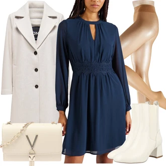 Outfity s botami s Krémová/Bílá/Béžová Chelsea Boty/Kovbojská kotníková bota/Plochá Kotníková Bota/Kožená bunda/Letní kotníková kozačka/Kotníková Bota s Podšívkou/Kožená kotníková bota About You "Outfit na podzim"