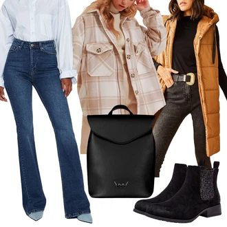 Lumberjack Outfit s Hnědá/Béžová Károvaná Košile/Flanelová košile trend alaçatı stili "Outfit na podzim"