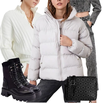 Outfity s kotníkovými botami s Bílá kesi "Outfit na podzim"