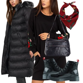 Pyžamové Outfit s Černá/Červená/Růžová Zimní Pletené Šaty/Svetrové Šaty/Nadměrná velikost šatů/Pouzdrové Šaty S Dlouhým Rukávem/Zimní šaty s dlouhým rukávem/Mikinové Šaty rue paris "Outfit na podzim"