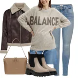 Hnědé dlouhé kožené bundy outfity image