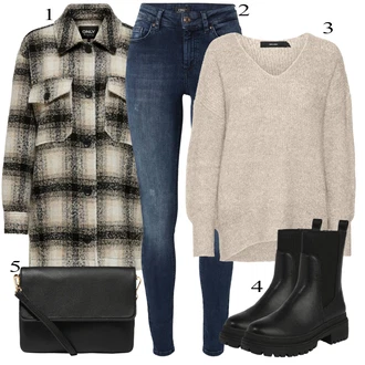 Denim outfits Visok pas mit Modra/Temno modra Usnjena Jakna/Kavbojke Visokega Pasu/Kavbojke z Razporkom/Push up Kavbojke/Kavbojke na Poteg/Usnjene Čevlje/Termodžinsi/Moška Usnjena Jakna/Zimska jakna Only "Obleka za jesen"