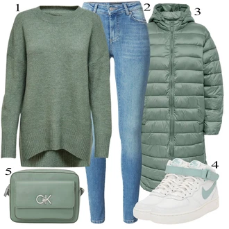 outfit mit Svetlo modra/Turkizna/Modra/Bela/Svetlo zelena Superga Skate Obutev/Vintage Superga/Superge z ježkom/Poletne superge/Usnjene superge Nike Sportswear "Obleka za jesen"