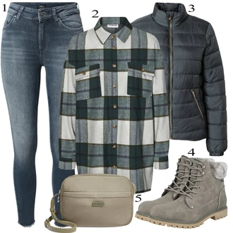 Green Outfits mit Zelena Pull&Bear "Obleka za jesen"