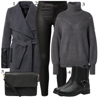 Outfits with cloth trousers "Obleka za jesen"