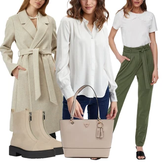 Outfit s Béžová Geox "Perfekt na podzim"