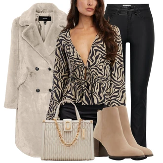 Ležérní Pracovní pohovor Outfit s Béžová/Hnědá Aldo "Perfekt na podzim"Look: Elegantní, Western, Ležérní, Chytrý příležitostný, Příliš oblečený, Klasické, Glamourové, Venkovský styl