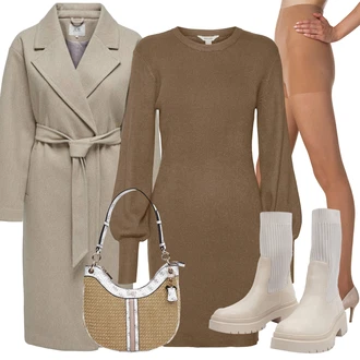 Den otců Outfit s Béžová bellinda "Perfektní na zimu"Look: Den na pláži, Den otců, Den matek, Bar