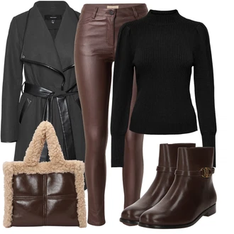 Outfit s Hnědá/Tmavě hnědá Plochá Kotníková Bota/Kožená bunda/Kožená kotníková bota/Kotníková Bota s Podšívkou/Letní kotníková kozačka/Vintage Kotníková Bota Polo Ralph Lauren "Perfektní pro volný čas"