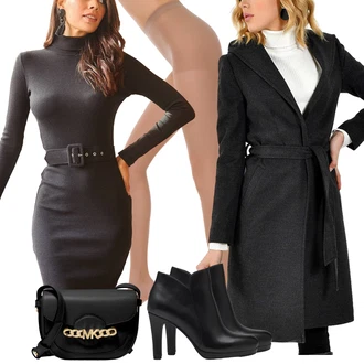 Východ Outfit s Černá/Žlutá/Hnědá Taška Přes Rameno/Klasická Taška Přes Rameno/Pásková taška/Malá Taška/Brašna/Taška/Sportovní Taška Přes Rameno michael kors "Podzimní Look"Look: Jízda na koni, Na Procházku, Východ