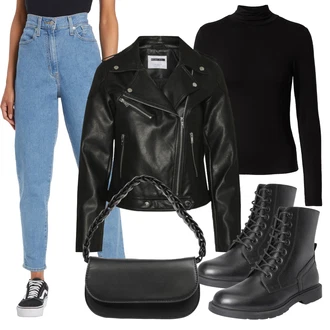 Kombinacije s "mom" trapericama Vintage sa Svjetloplava/Plava Hlače Visokog Struka/Skinny Hlače/Hlače s Prorezom/Jeggings/Traper Tajice/rupa hlača levi's ® "Praktičan look"Look: Stil, Mom, Rap, klasický, Vintage