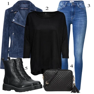 rever ovratnik outfit mit Modra/Svetlo modra Usnjena Jakna/Kavbojke Visokega Pasu/Kavbojke z Razporkom/Push up Kavbojke/Kavbojke na Poteg/Usnjene Čevlje/Termodžinsi/Moška Usnjena Jakna/Zimska jakna Only "Obleka za jesen"