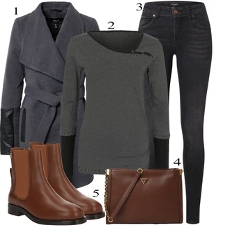 Black Outfits mit Rdeča Guess, Rdeča Tommy Hilfiger "Obleka za prosti čas"