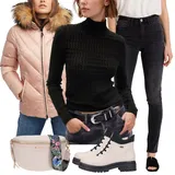 Bílé lakované kozačky Outfity image